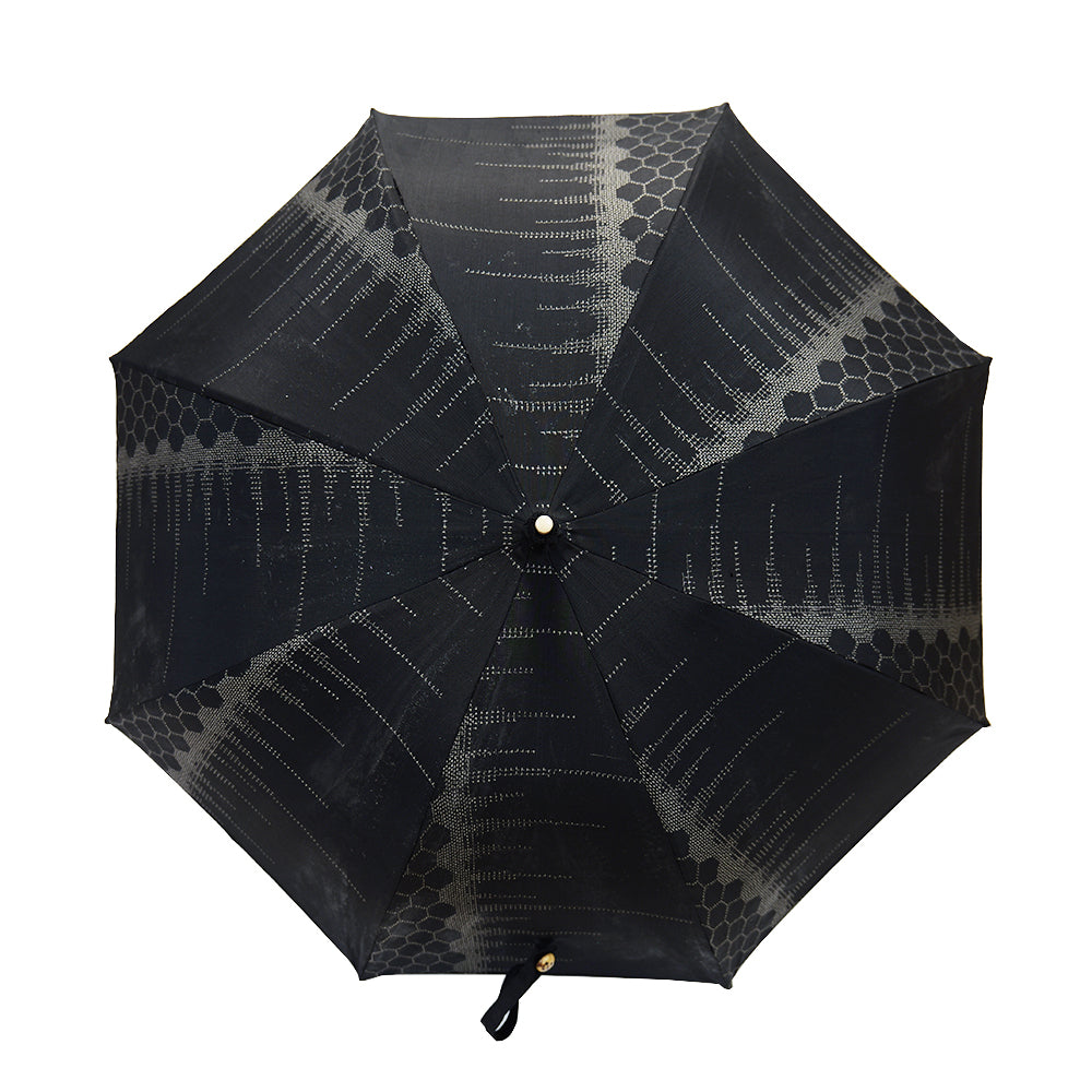 Oshima Tsumugi parasol Made by KATUMI|大島紬の日傘  Made by KATUMI