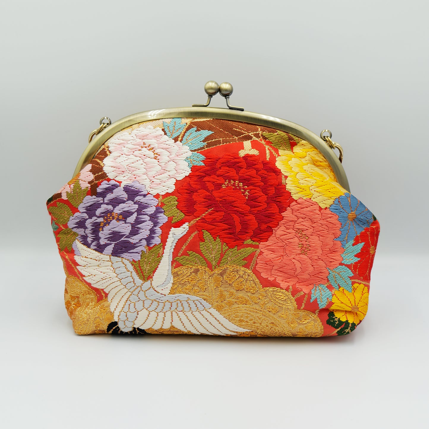 Kimono Shoulder bag with clasp Made by KATUMI