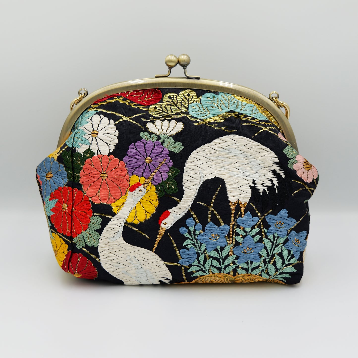 Kimono Shoulder bag with clasp Made by KATUMI