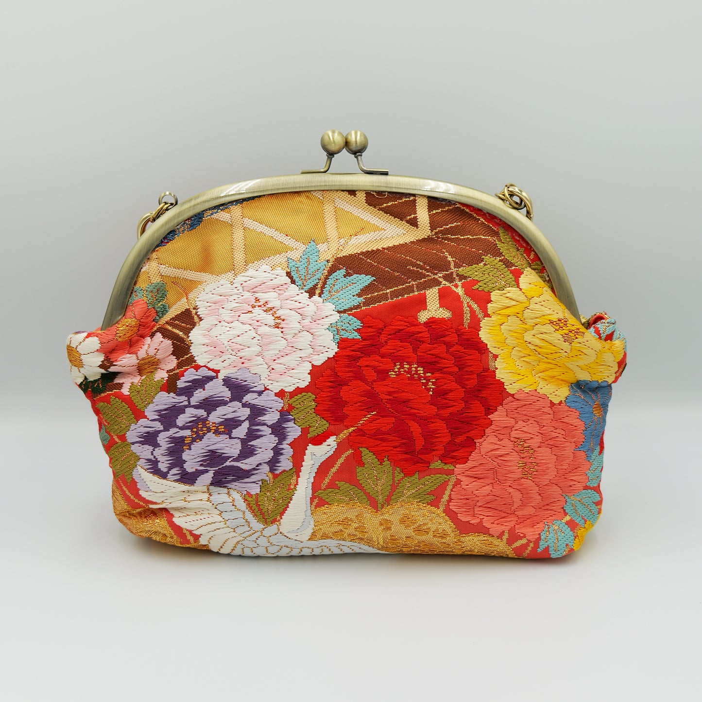 Kimono Shoulder bag with clasp Made by KATUMI