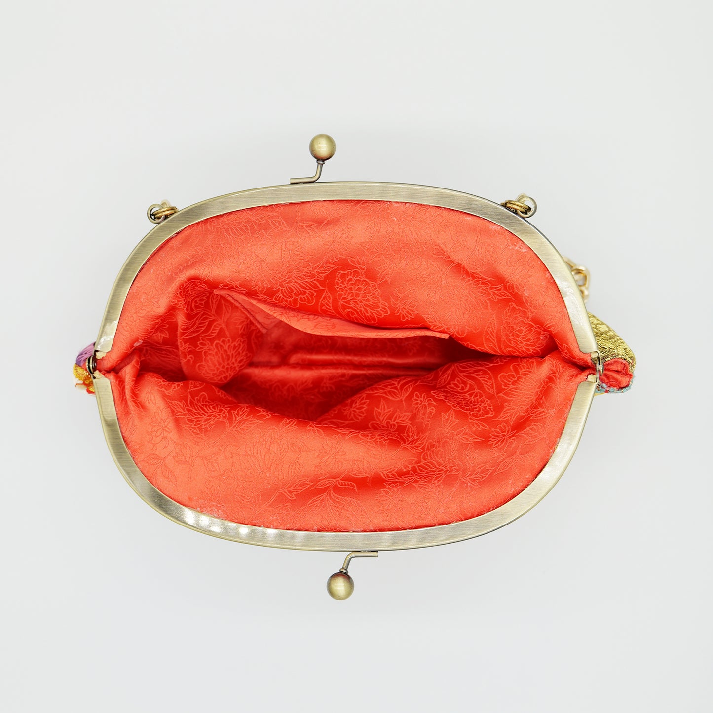 Kimono Shoulder bag with clasp Made by KATUMI
