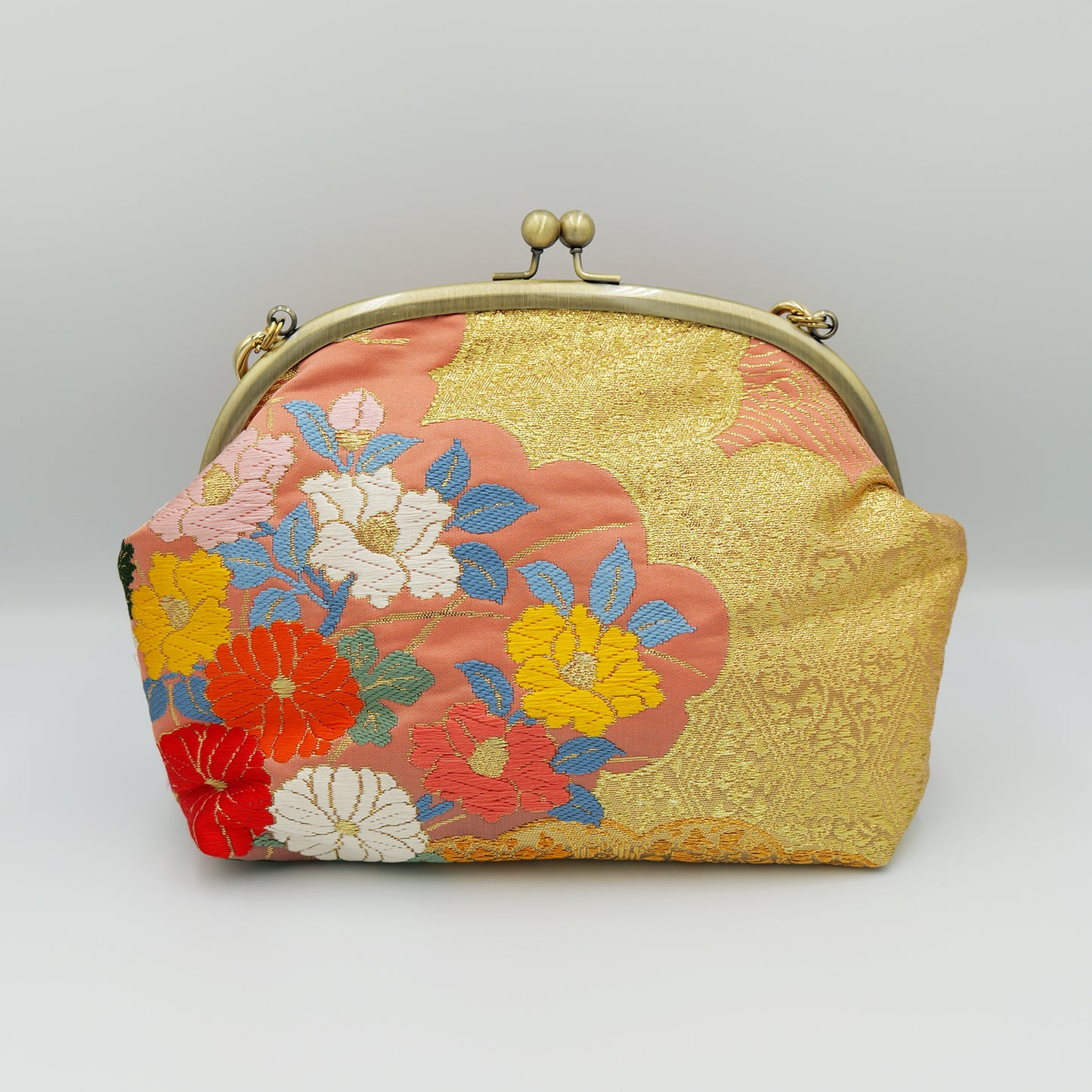 Kimono Shoulder bag with clasp Made by KATUMI