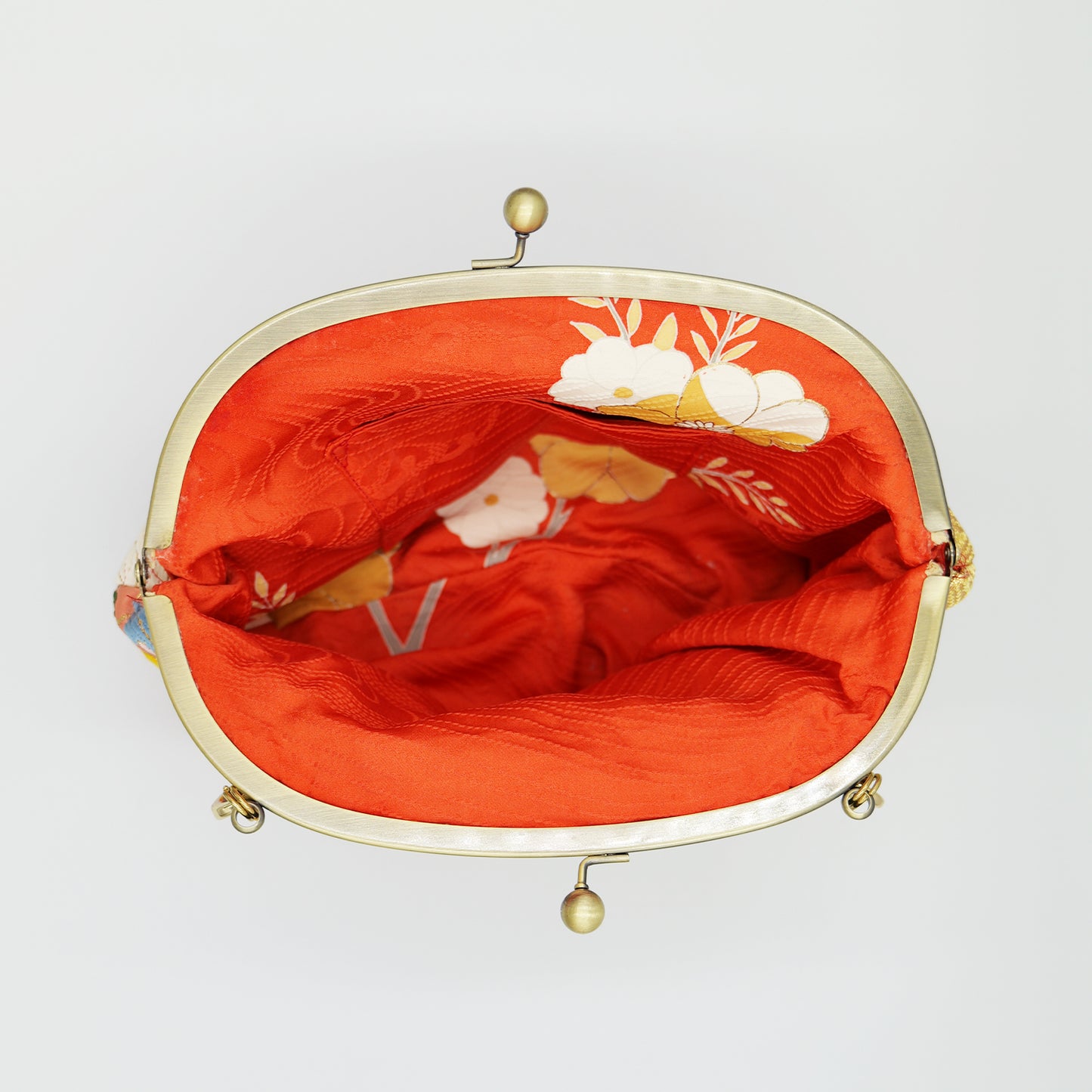 Kimono Shoulder bag with clasp Made by KATUMI