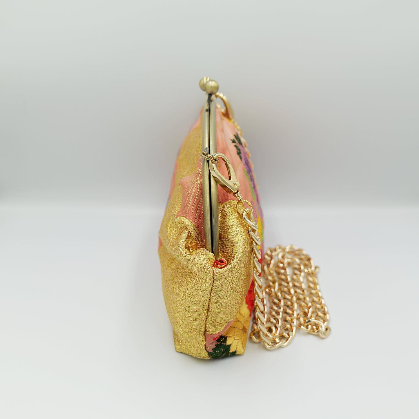 Kimono Shoulder bag with clasp Made by KATUMI