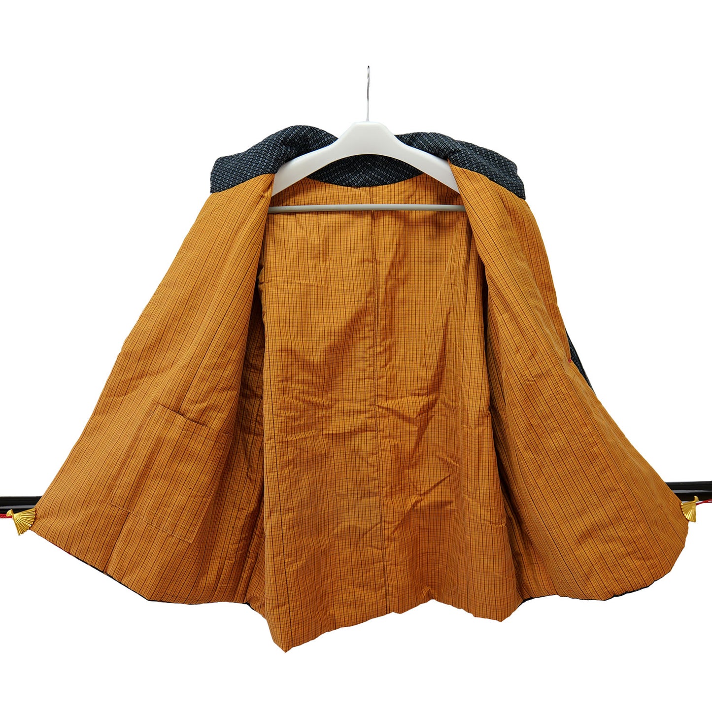 Cotton-filled jacket made of precious old cloth Made by KATUMI