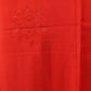 A calm vermilion women's haori coat with a single crest｜落ち着いた朱色の一つ紋入り女物羽織