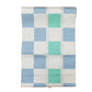 A refreshing Nagoya obi with a pale blue and green checkered pattern｜淡い青と緑の市松模様が爽やかな名古屋帯