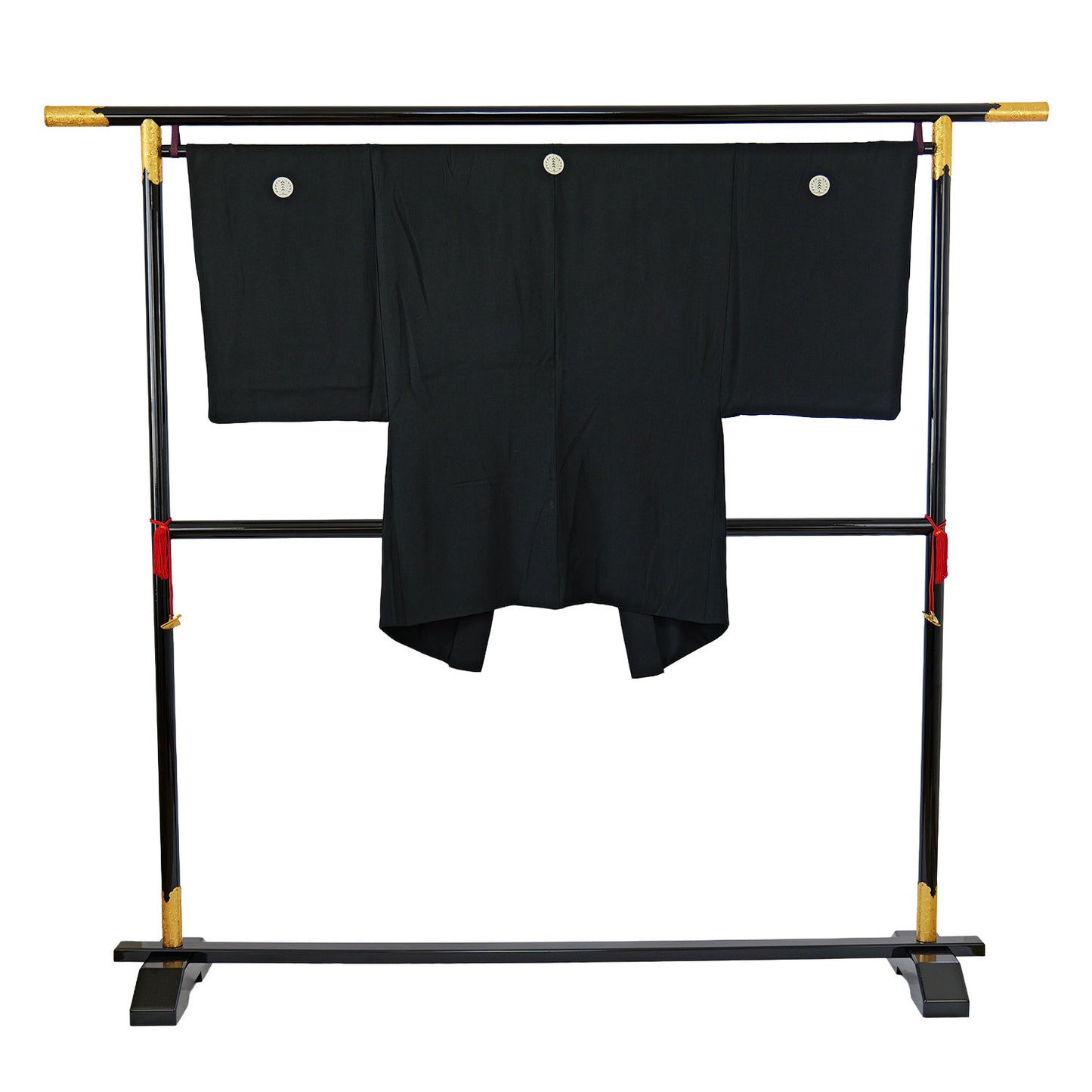 A men's haori coat made of habutae fabric with five crests of a flag and wisteria.｜羽二重の生地にのぼり藤の五つ紋が入った男物羽織