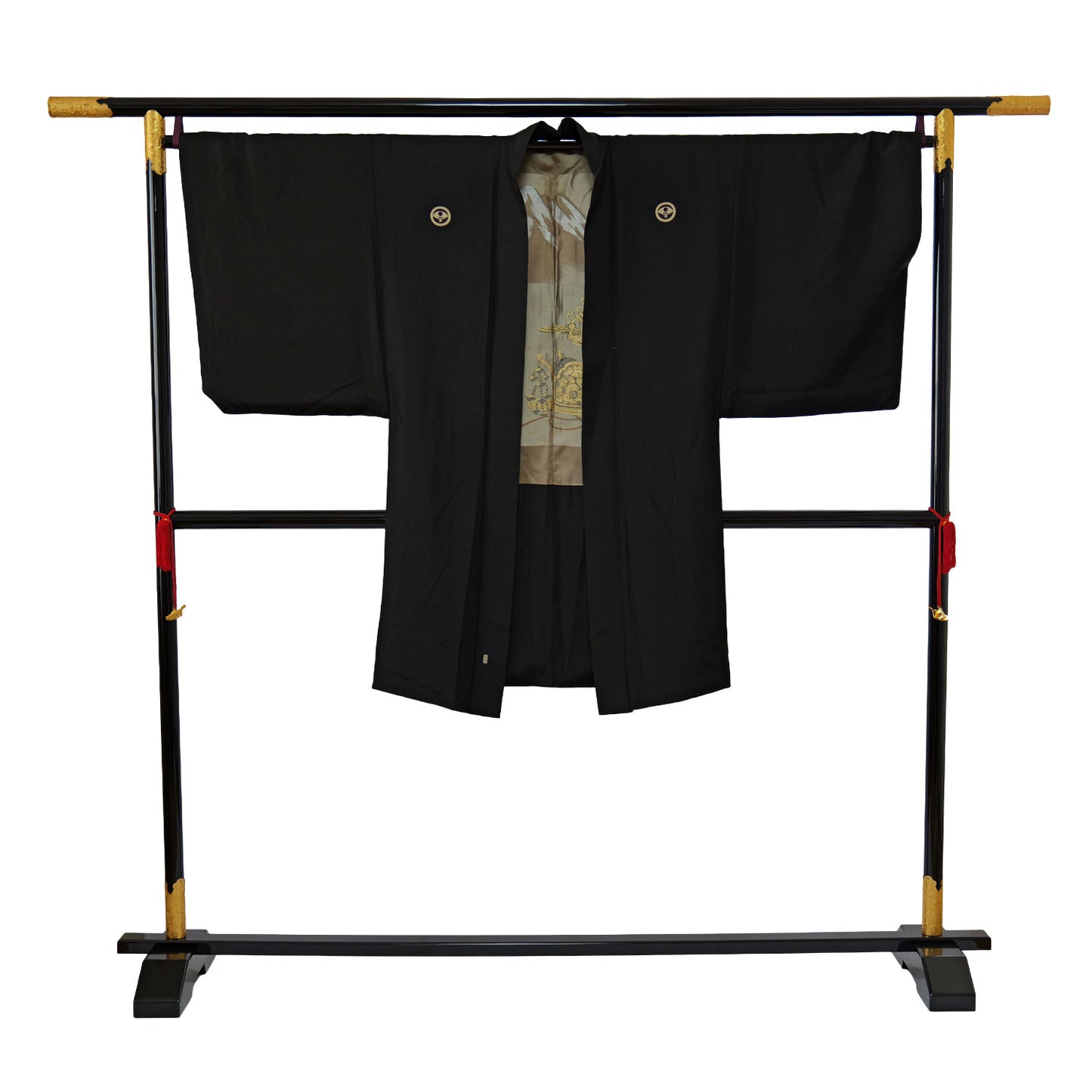 Men's Habutae five-crest haori coat｜羽二重五つ紋の男物羽織