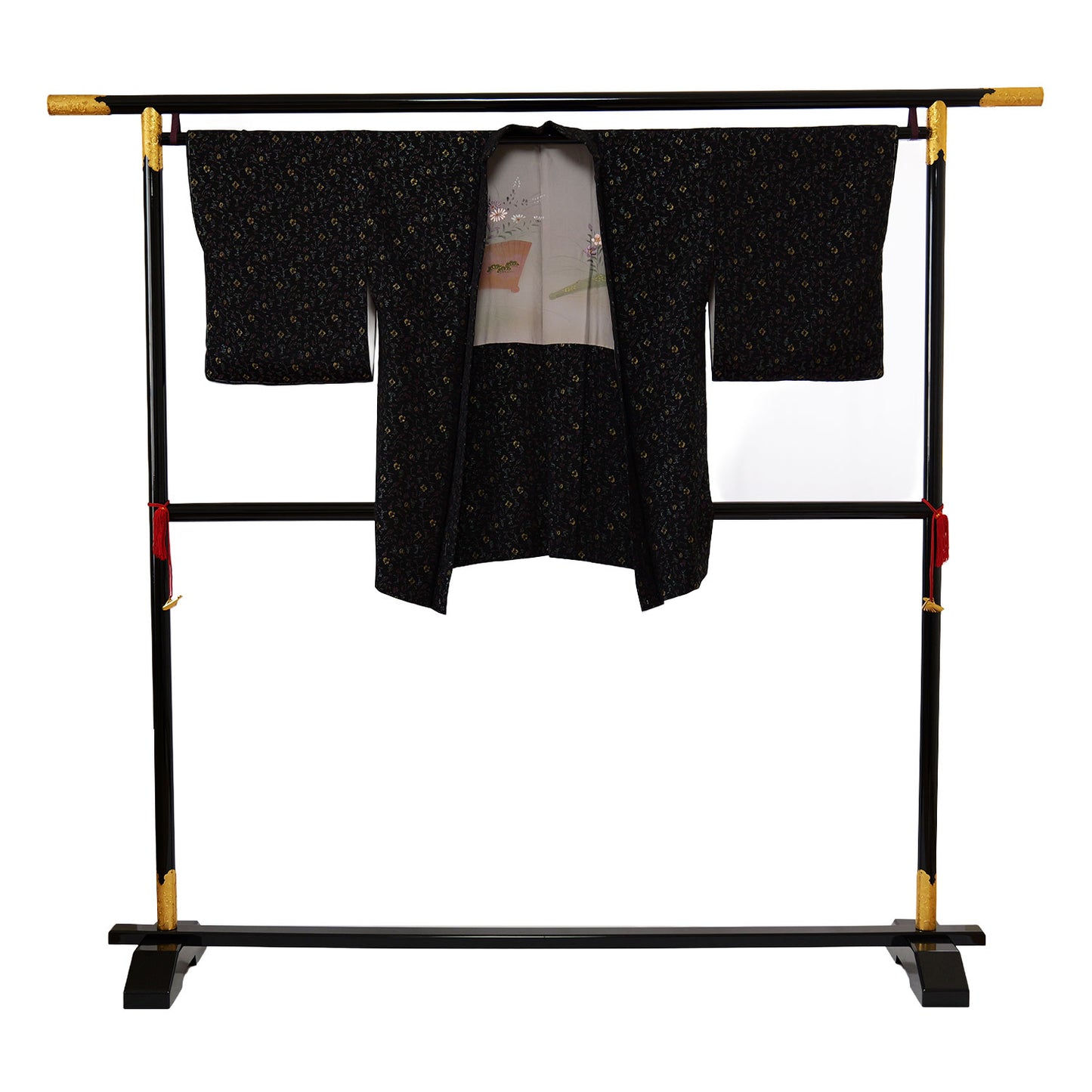 A rare lacquered women's haori coat｜希少なうるし織の女物羽織