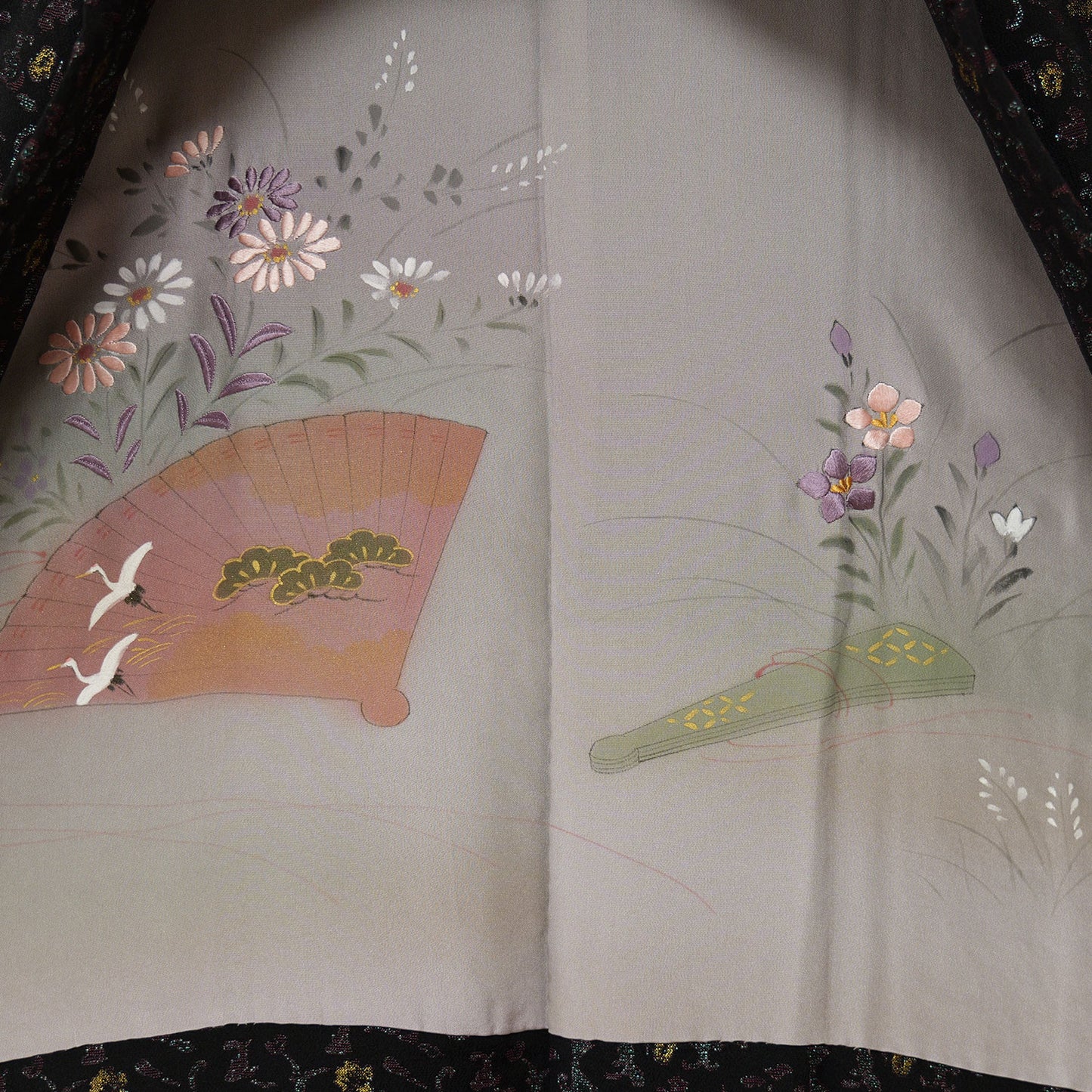 A rare lacquered women's haori coat｜希少なうるし織の女物羽織