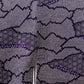 A dark purple haori with striking stencil dyeing｜型染め絞りが印象的な暗めの紫の羽織