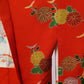 A beautiful orange chrysanthemum patterned Yuzen-dyed haori for women｜オレンジが美しい菊花文様の友禅染の女物羽織