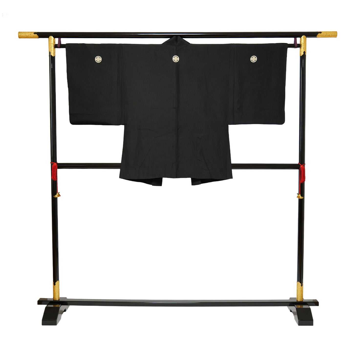 Black habutae coat with five crests｜羽二重の五つ紋入の黒羽織