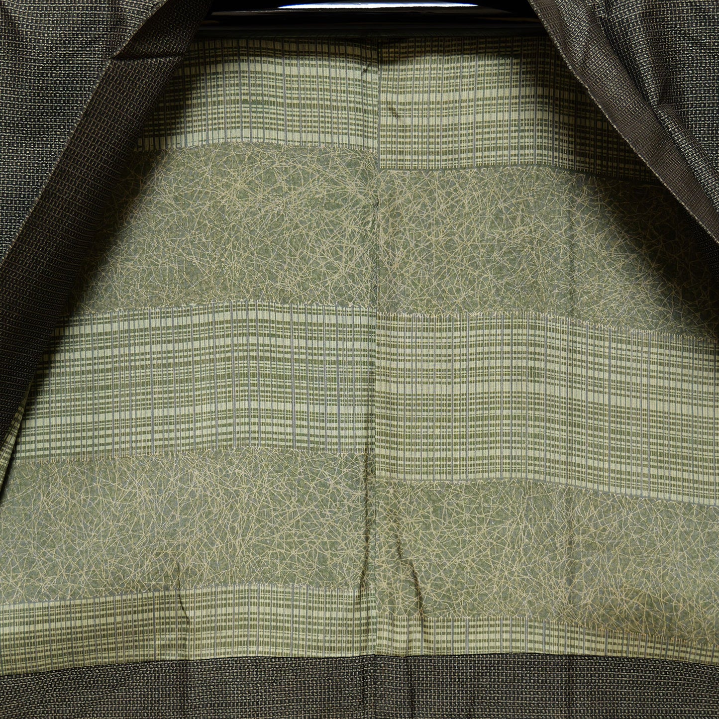 Mud-dyed Oshima Tsumugi men's haori coat｜泥で染めた大島紬の男物羽織
